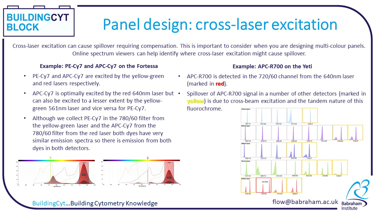 Panel design Cross-Laser Excitation