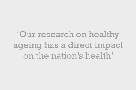 Our research on healthy ageing has a direct impact