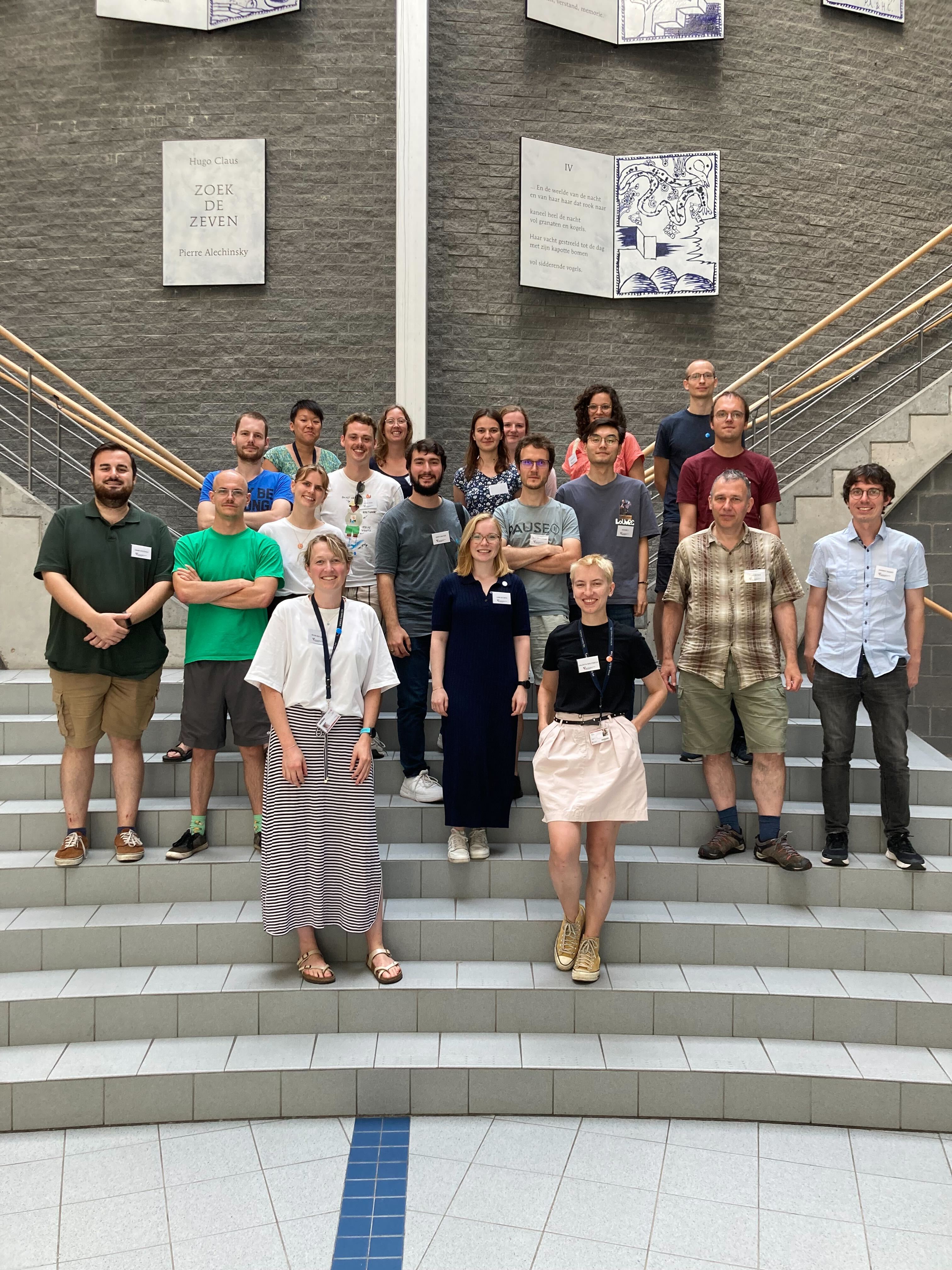 Researchers in Antwerp at the CamBioHackathon