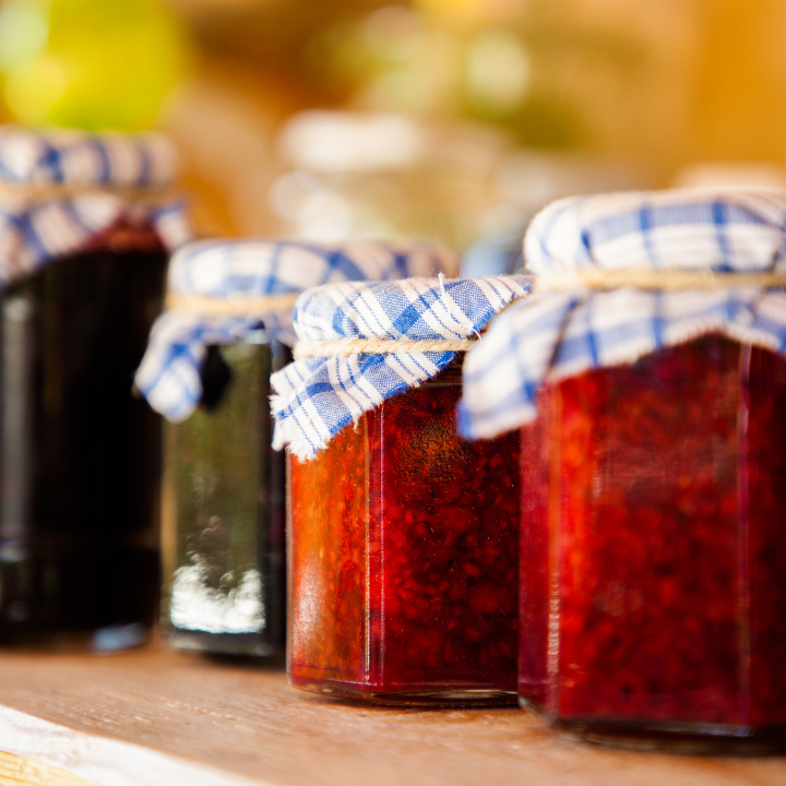 Jars of jam