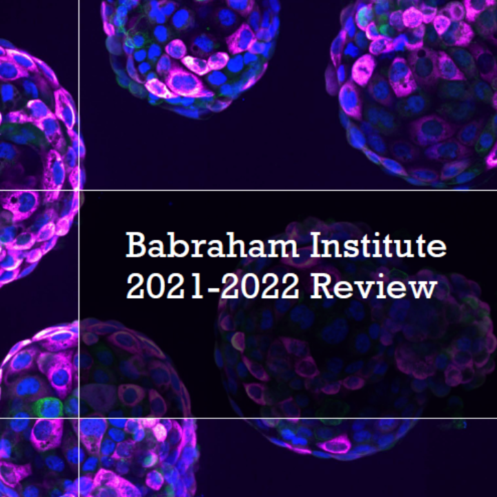 Clip of the cover of the Babraham Institute 2021-2022 Review report
