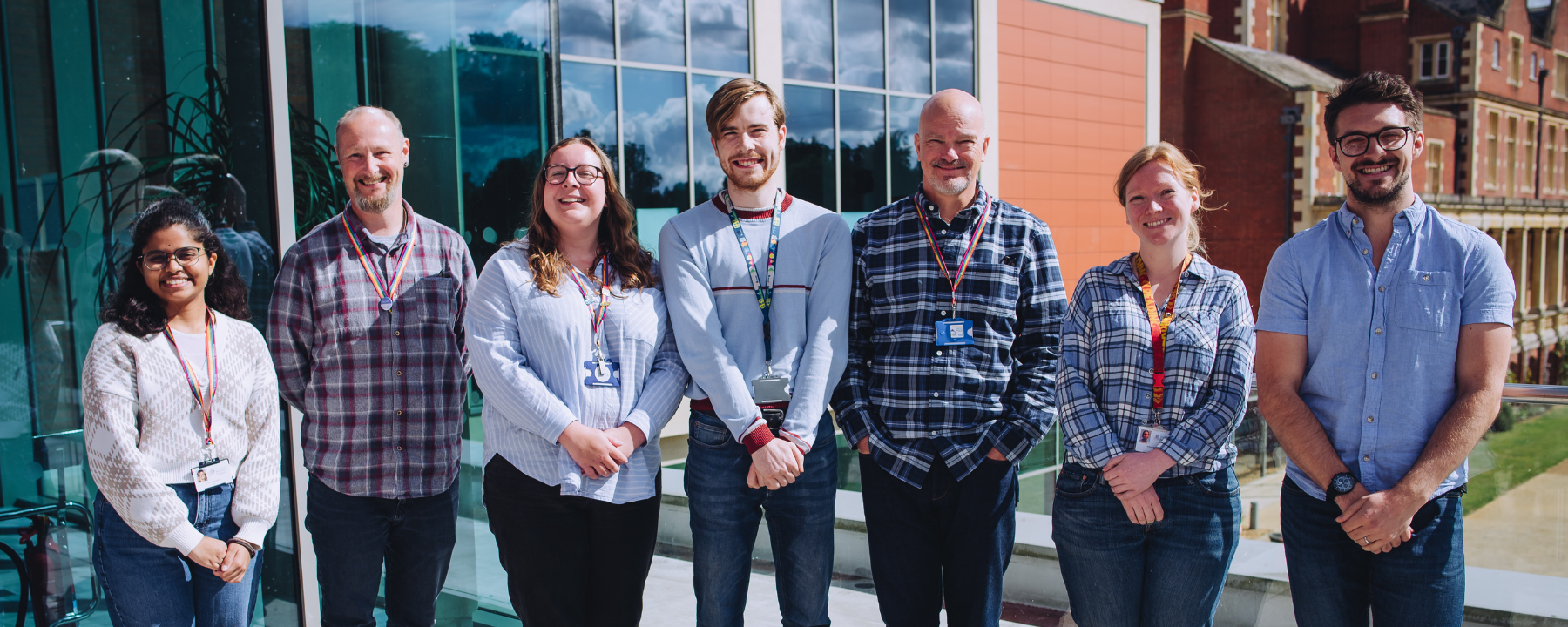 2024 Institute Prize winners photographed with Institute Director Dr Simon Cook