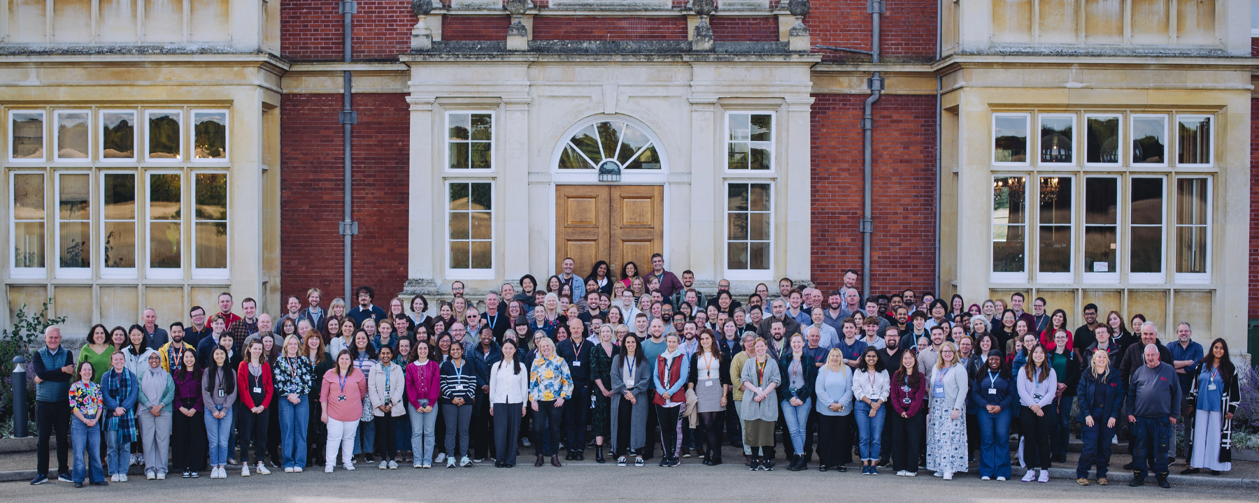 The Institute community outside Babraham Hall