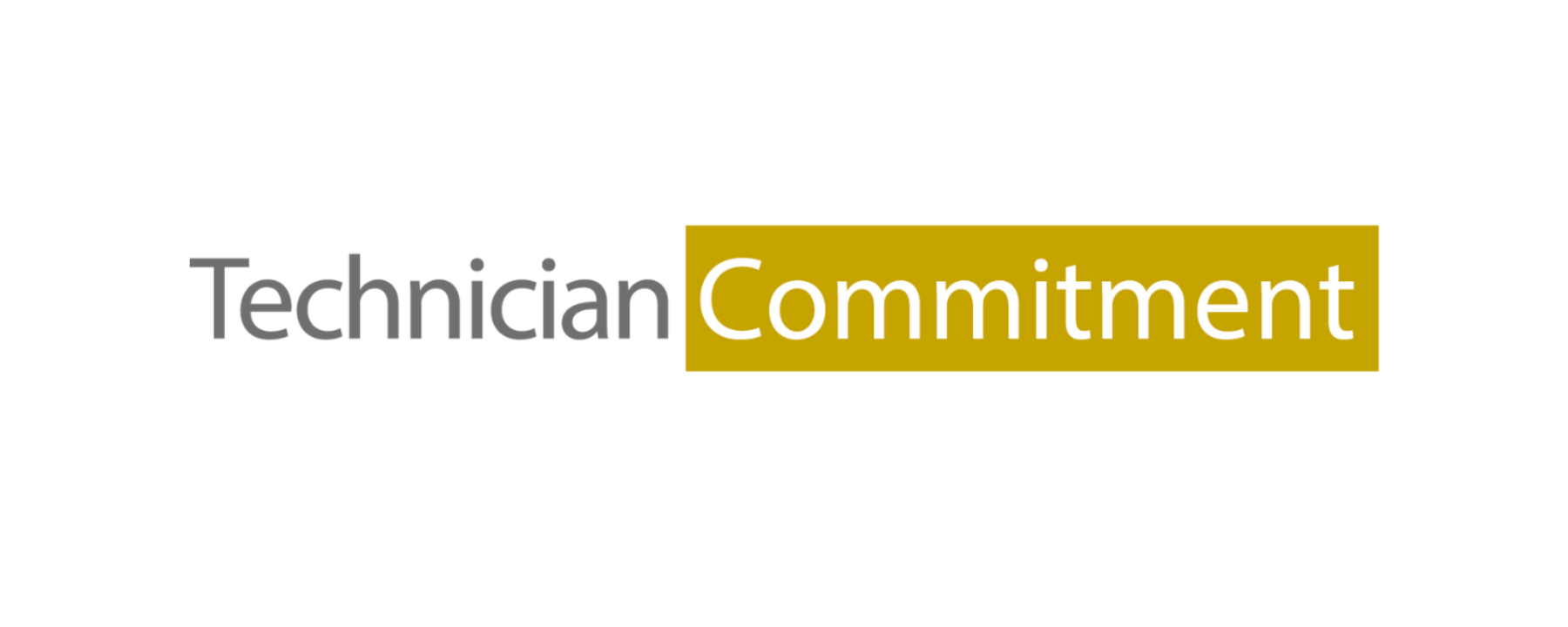 The logo for the Technician Commitment