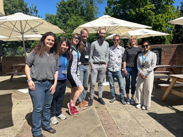 the KEC team at lunch