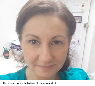 Dr Debora Lucarelli, Enhanc3D Genomics CEO