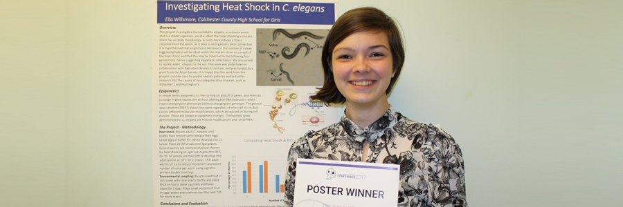 ​Success for The Royal Society Worm Project at Cambridge Young Scientist Journal Conference