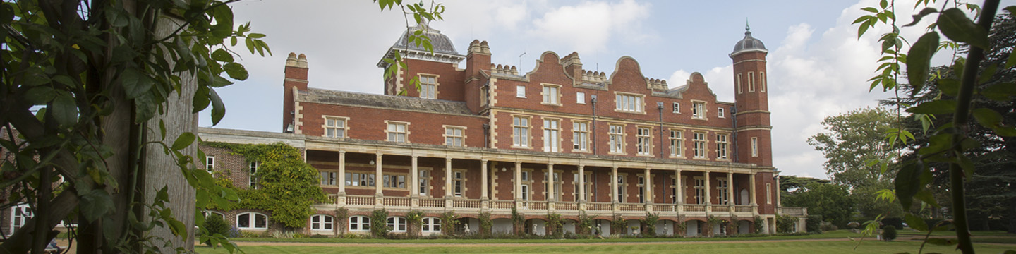 Rear view of Babraham Hall