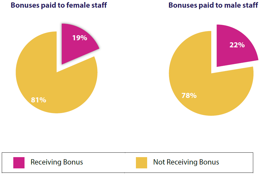 Gender pay gap in bonus payments to Institute staff