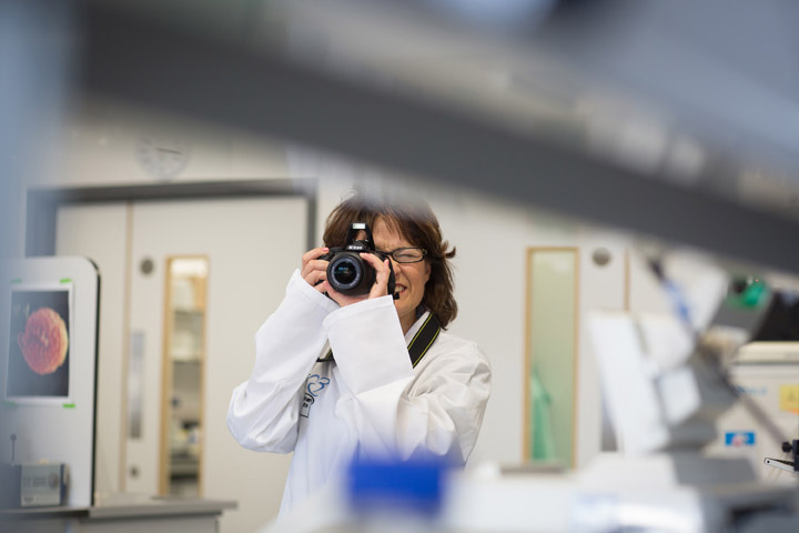 Babraham labs through a lens